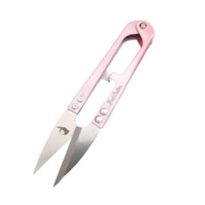 Tesoura Yellow Finger 10cm - Rosa Claro