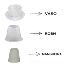 Kit de Borrachas Para Narguilé com 3 Peças