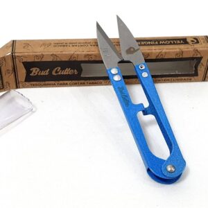 Tesoura Yellow Finger 10cm - Azul Claro