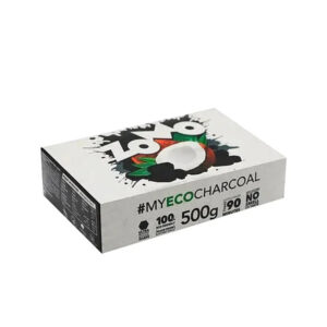 Caixa de Carvão de Coco Para Narguile Zomo 500g