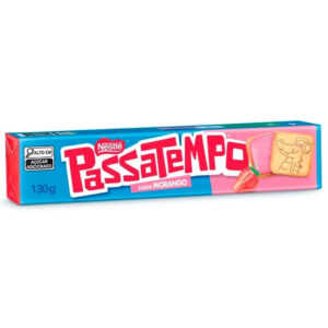 Biscoito Recheado Passatempo 130g - Morango