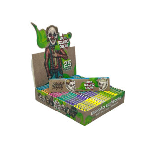 Caixa de Seda Lion Rolling Circus Brown Edição Brasil King Size 25 Unidades