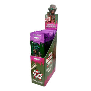 Caixa De Seda Blunt Lion Rolling Circus Hemp Wrap Sabor:Grape