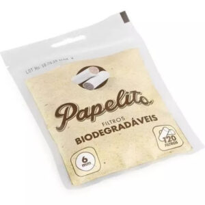 Filtro Papelito Biodegradável 6mm com 120 unidades