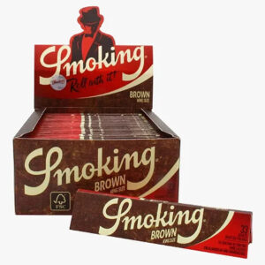 Caixa de Seda Smoking Brown King Size 50 unidades