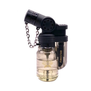 Isqueiro Mini Maçarico Firestar Jet Pistola Transparente FS-602/1CT - Preto