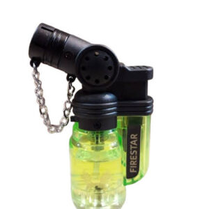 Isqueiro Mini Maçarico Firestar Jet Pistola Transparente FS-602/1CT - Verde