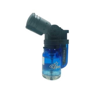Isqueiro Maçarico Firestar 1 Chama Bico Móvel Transparente FS-610R/1CT - Azul