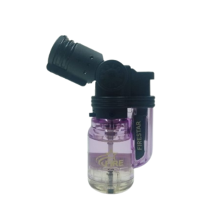 Isqueiro Maçarico Firestar 1 Chama Bico Móvel Transparente FS-610R/1CT - Roxo