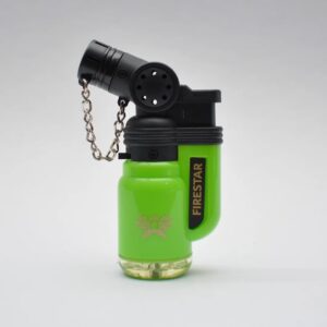 Isqueiro Mini Maçarico Firestar Jet Pistola Solido - Verde