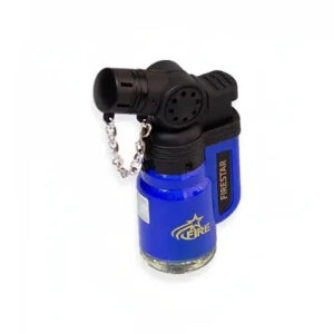 Isqueiro Mini Maçarico Firestar Jet Pistola Solido - Azul