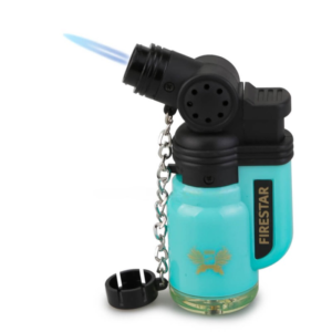 Isqueiro Mini Maçarico Firestar Jet Pistola Solido - Verde Agua
