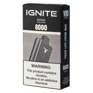 Pod Descartável Ignite V80 com 8000 Puffs - Menthol