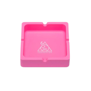 Cinzeiro de Silicone Squadafum Quadrado - Rosa
