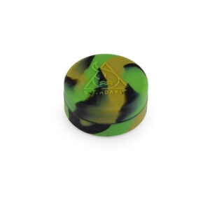 Container de Silicone Squadafum Pequeno - Verde, Bege e Preto