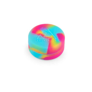 Container de Silicone Squadafum Pequeno - Azul Claro, Rosa e Amarelo