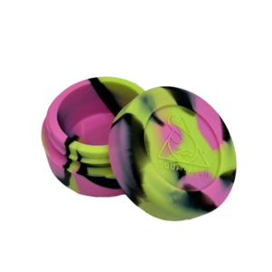 Container de Silicone Squadafum Médio - Rosa, Preto e Verde