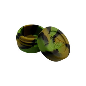 Container de Silicone Squadafum Médio - Preto, Verde e Bege