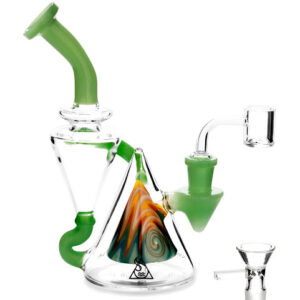 Bong de Vidro Squadafum Twister - Verde