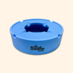 Cinzeiro de Silicone Grande Com Tampa Sadhu - Azul