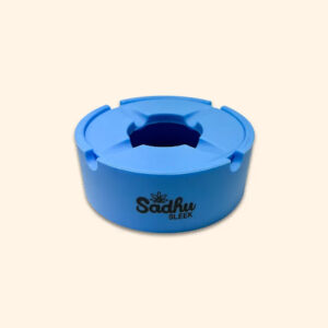 Cinzeiro de Silicone Pequeno Com Tampa Sadhu - Azul