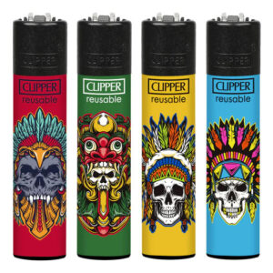 Kit 4 Unidades Isqueiro Recarregável Clipper Grande - Dark Heaven 3