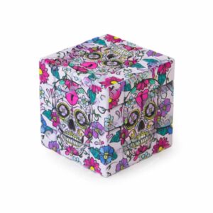 Dichavador de Metal Caveira Mexicana Cubo Magico 4 Partes