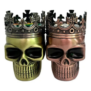 Dichavador de Metal Caveira King Skull 3 Partes