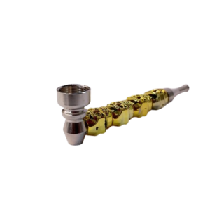 Pipe Metal Caveira - Dourado