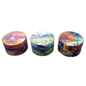 Dichavador Metal Paisagem Médio 3 Partes