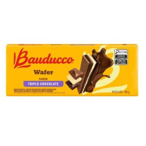 Wafer Bauducco 140g - Triplo Chocolate