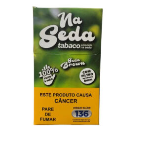 Tabaco Bolado Na Seda 1 1/4  com 20 Cigarros - Seda Brown