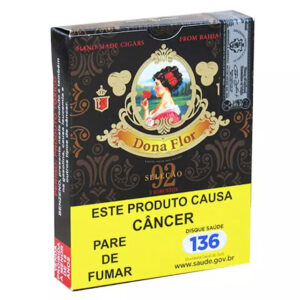 Caixa Charuto Dona Flor Seleção 92 Robusto Com 5 Unidades