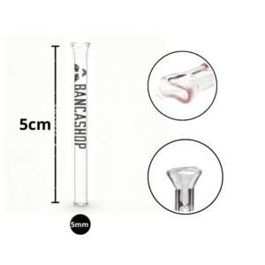 Piteira de Vidro A Banca Shop 5mm Bocal Flat - 5cm