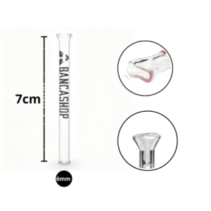 Piteira de Vidro A Banca Shop 6mm Bocal Flat - 7cm