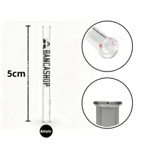 Piteira de Vidro A Banca Shop 4mm Bocal Round - 5cm