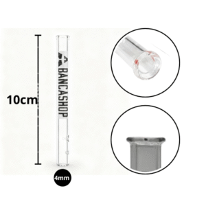 Piteira de Vidro A Banca Shop 4mm Bocal Round - 10cm