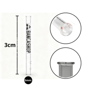 Piteira de Vidro A Banca Shop 5mm Bocal Round - 3cm