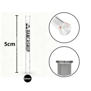 Piteira de Vidro A Banca Shop 5mm Bocal Round - 5cm