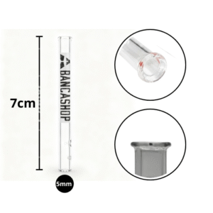 Piteira de Vidro A Banca Shop 5mm Bocal Round - 7 cm