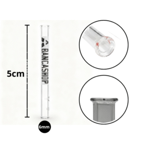 Piteira de Vidro A Banca Shop 6mm Bocal Round - 5cm