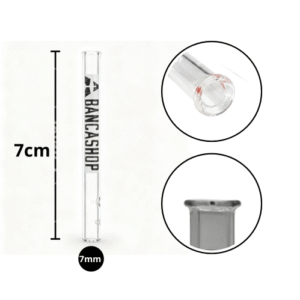 Piteira de Vidro A Banca Shop 7mm Bocal Round - 7cm