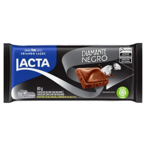 Barra de Chocolate Lacta 80g - Diamante Negro