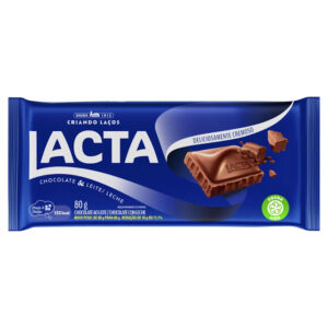 Barra de Chocolate Lacta 80g - Ao Leite