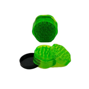 Dichavador Papelito Policarbonato Neon Transparente 3 Partes - Verde Escuro