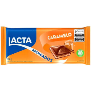 Barra de Chocolate Lacta 80g - Caramelo Recheado