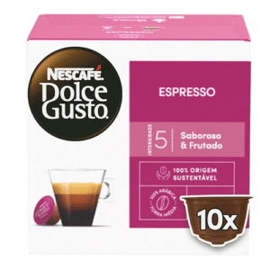 Caixa de Cápsulas Nescafé Dolce Gusto Espresso com 10 unidades