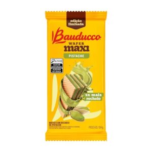 Wafer Bauducco Maxi 104g - Pistache