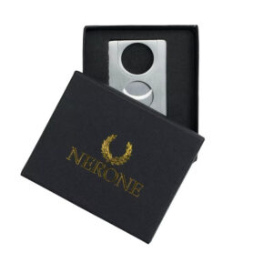 Cortador de Charuto Duplo Nerone Square Metal