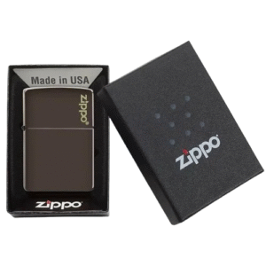 Isqueiro Recarregável Zippo Classic Logo - Marrom